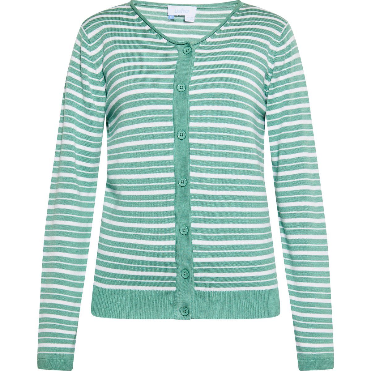 Gestreifter Cardigan mit Knopfleiste