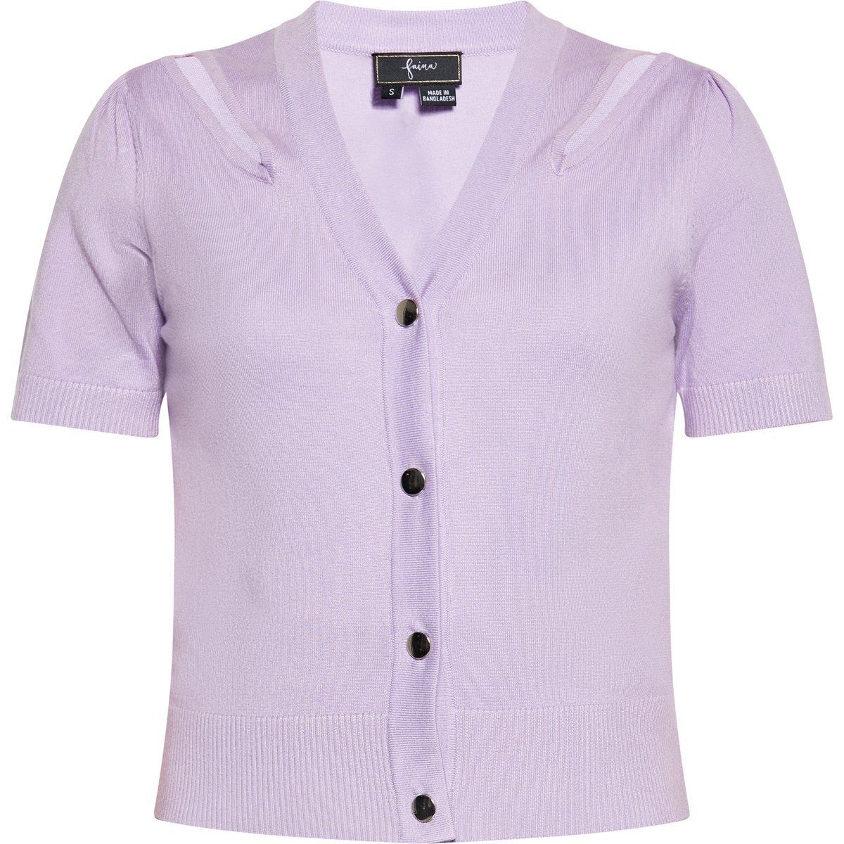 Kurzarm-Cardigan mit Schulter-Cut-Outs