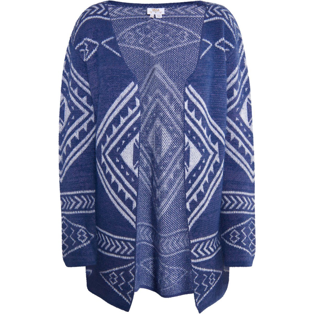 Strickcardigan mit Ethno-Muster