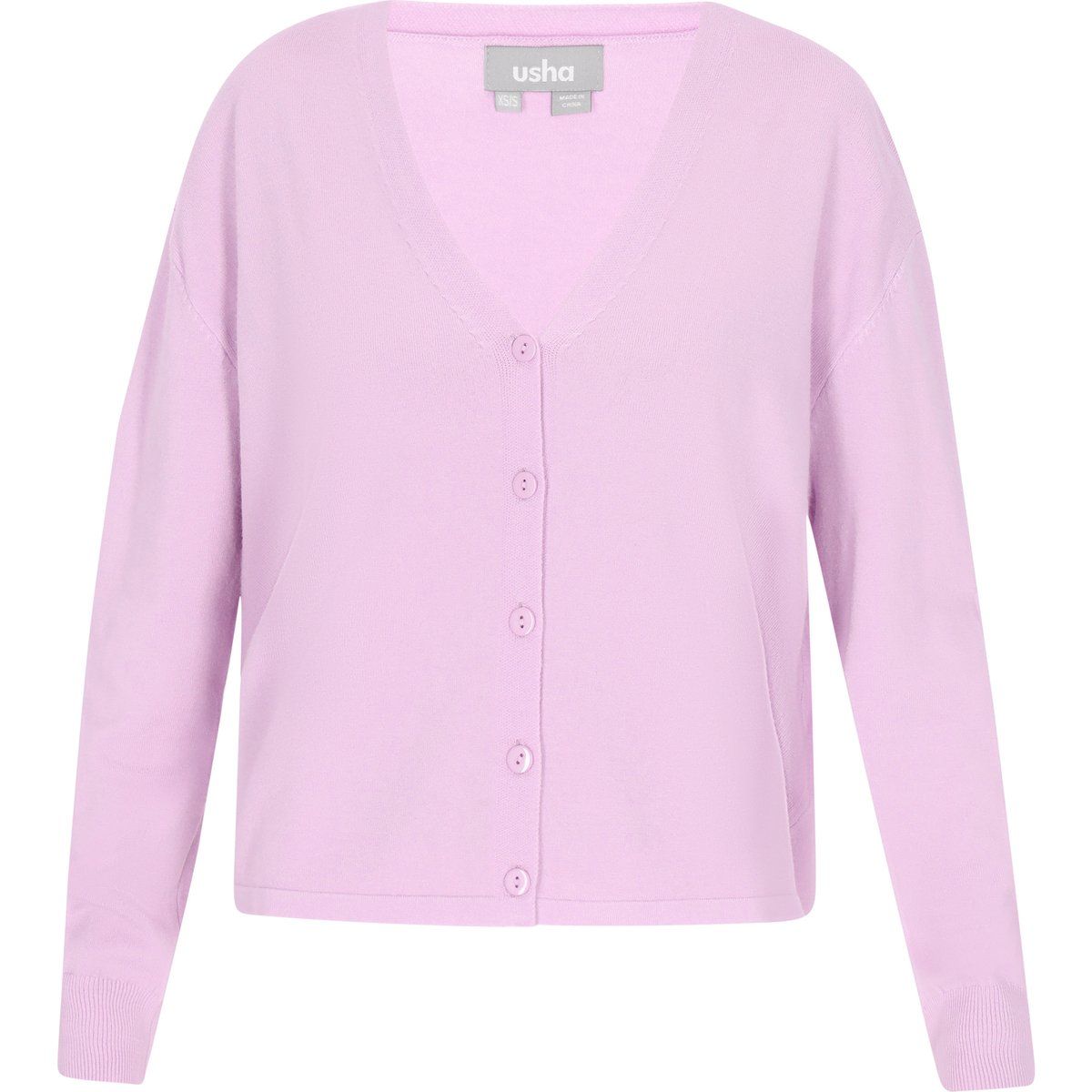 Lässige Strickjacke mit V-Ausschnitt
