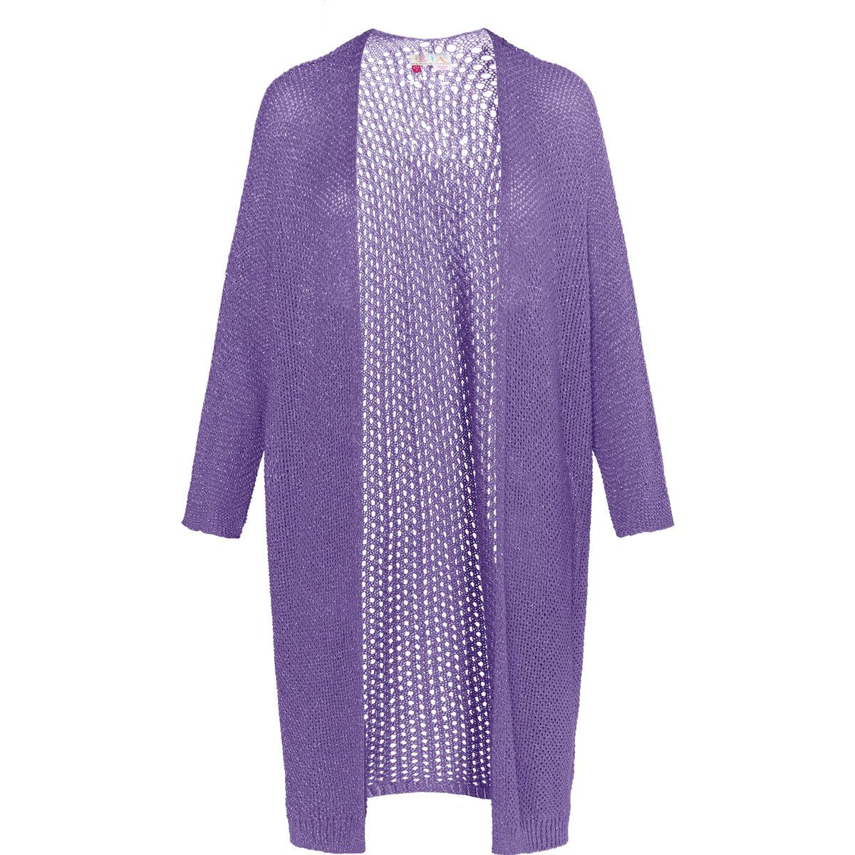 Schimmerndes grobmaschiges Maxi-Layer-Modell