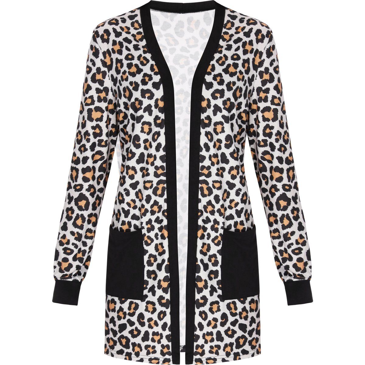 Cardigan mit Leopardenmuster