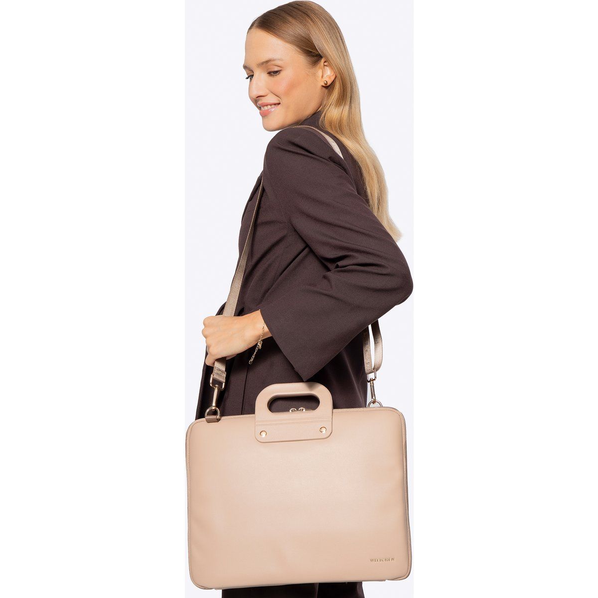 Elegante strukturierte Laptoptasche