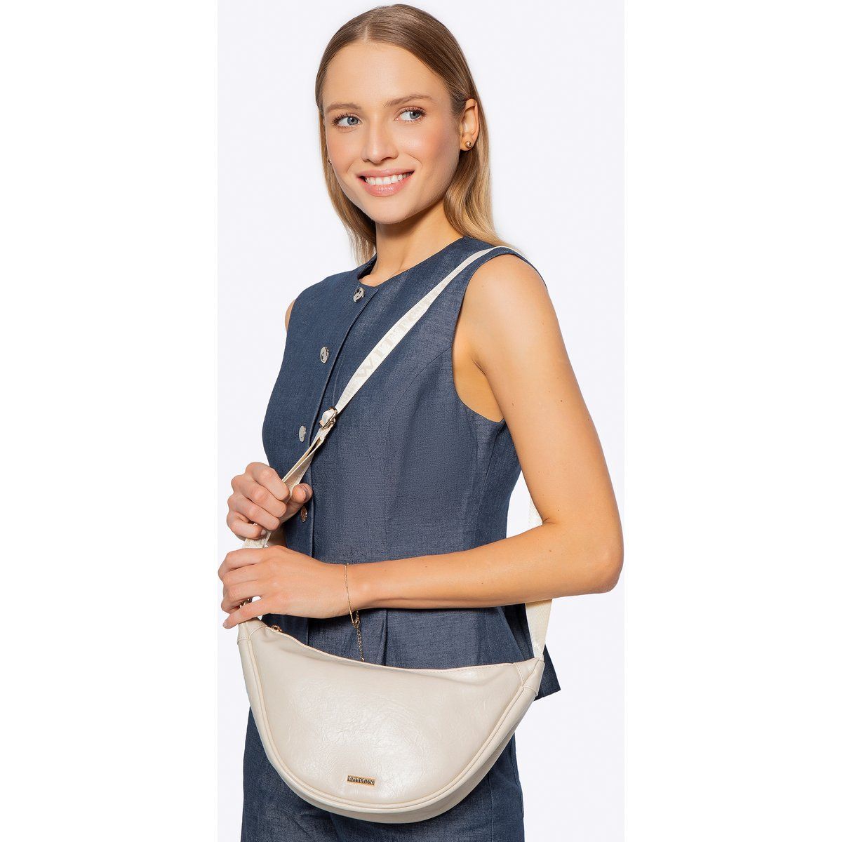 Elegante Crescent mit breitem Gurt