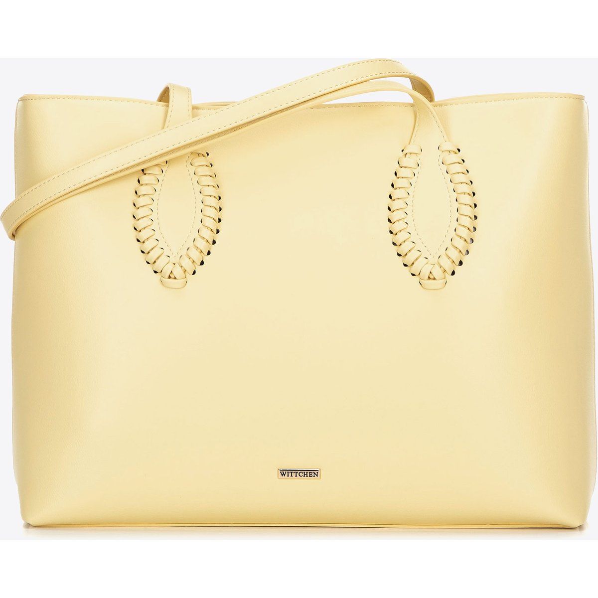 Shopper-Tasche mit geflochtenen Details
