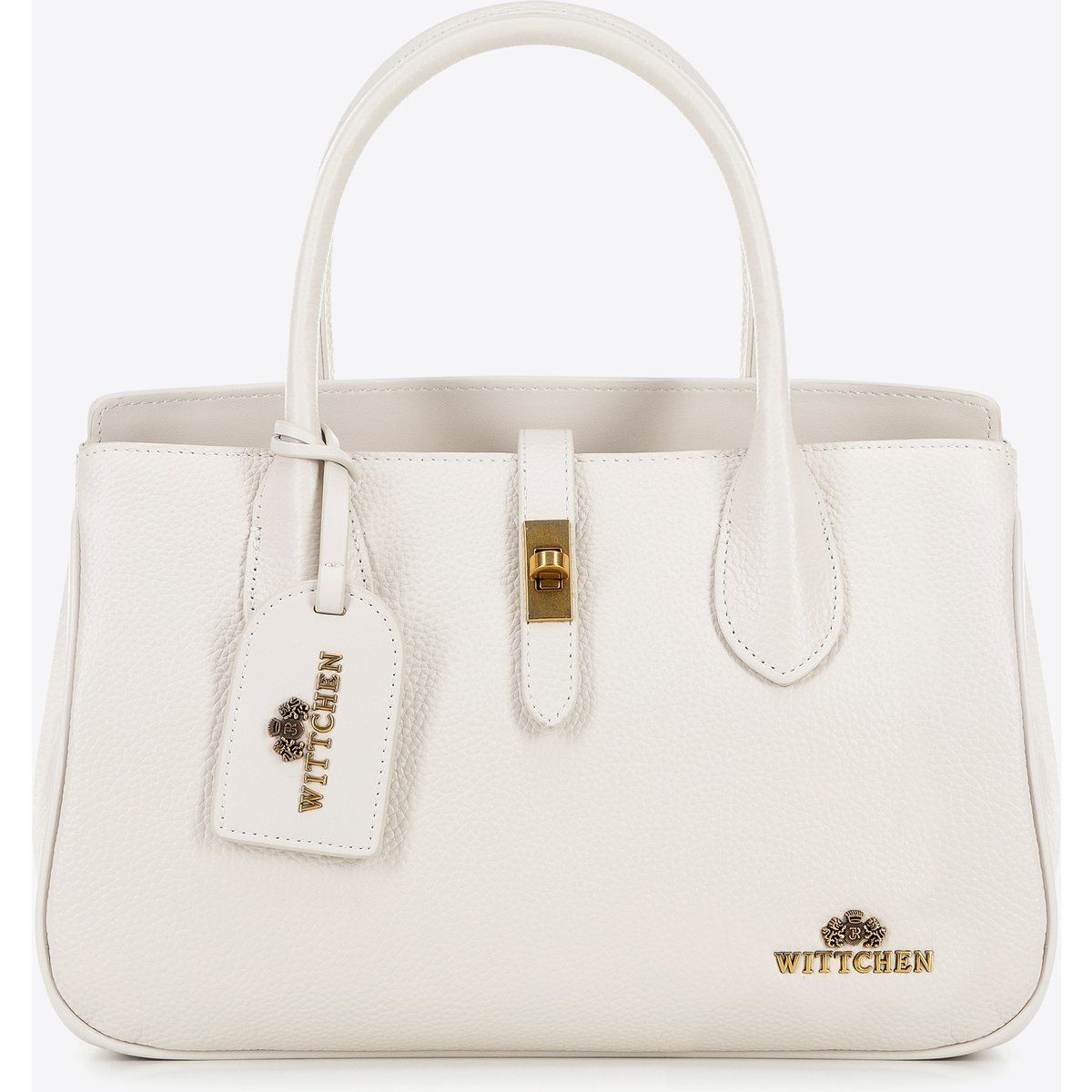 Elegante Strukturierte Lederhandtasche