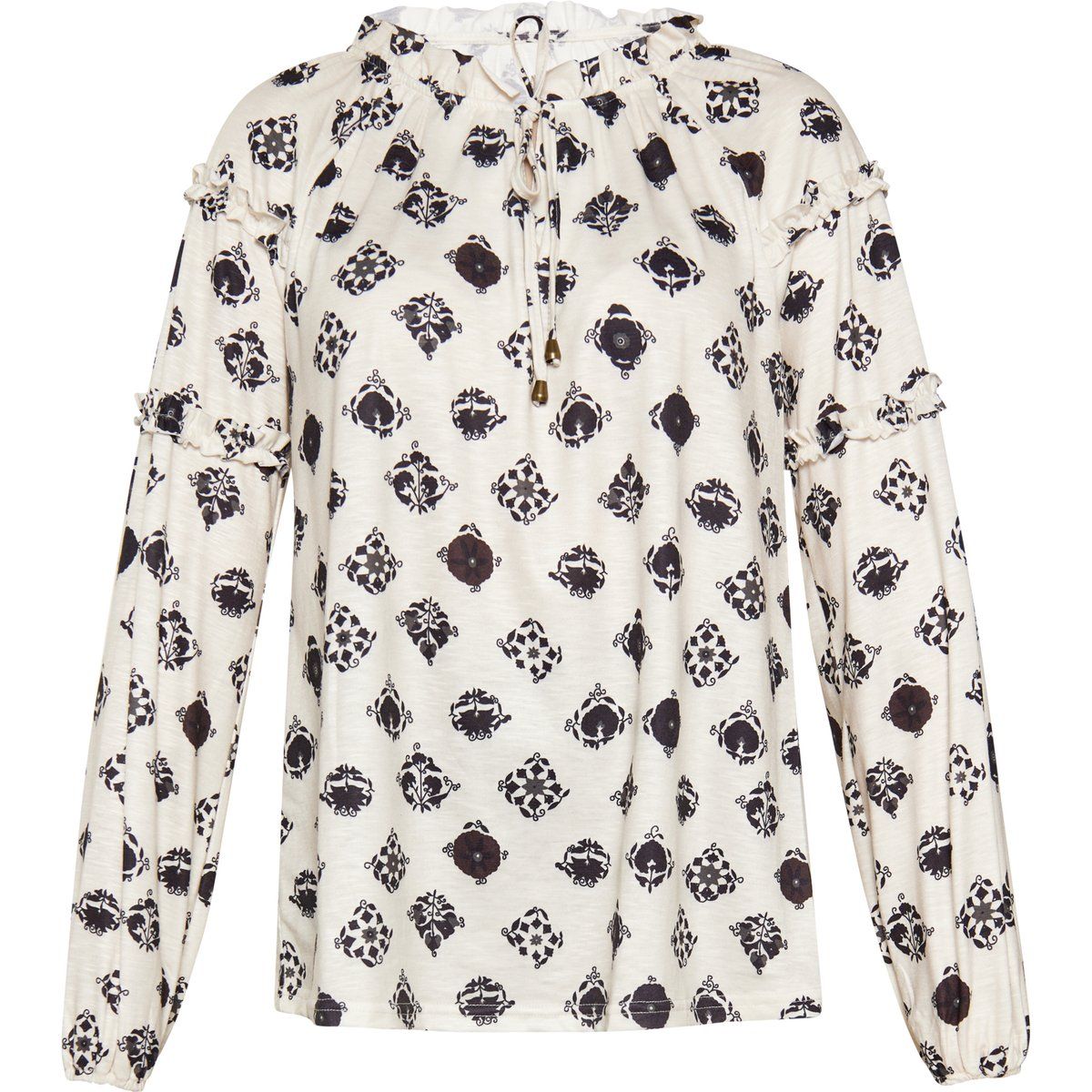 Boho-Bluse mit floralem Print