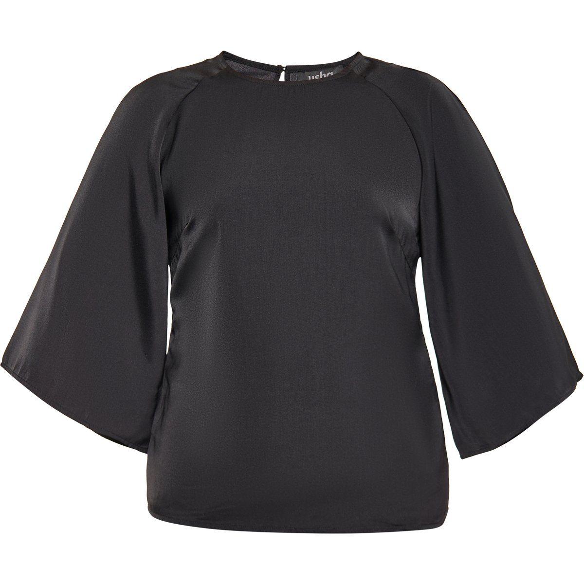 Elegante fließende Bluse mit weiten Ärmeln