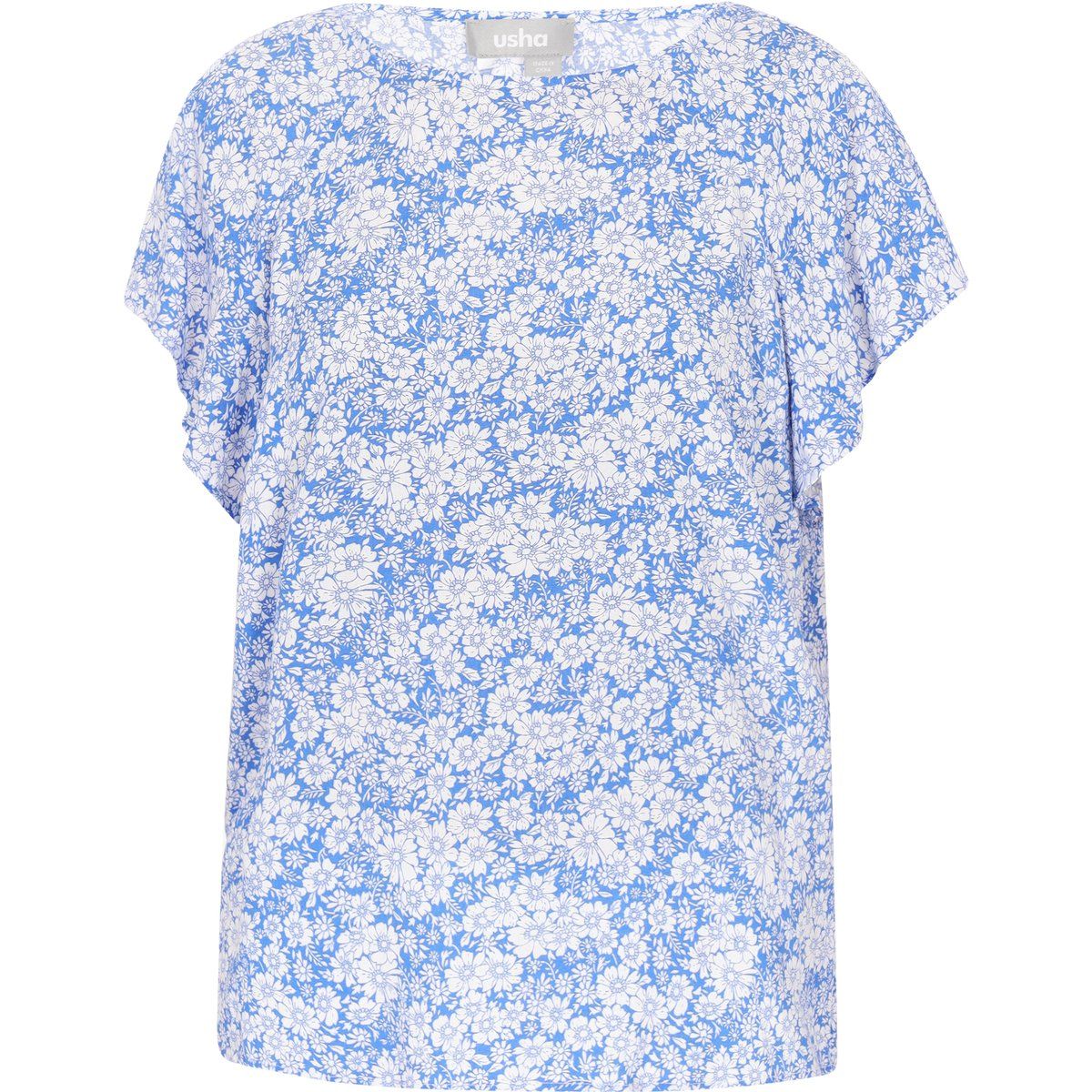 Romantische Bluse mit Flatterärmeln