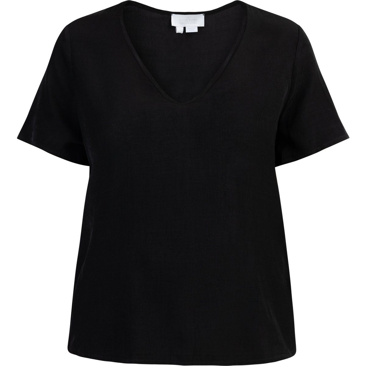 Elegante Schimmernde Bluse mit V-Ausschnitt
