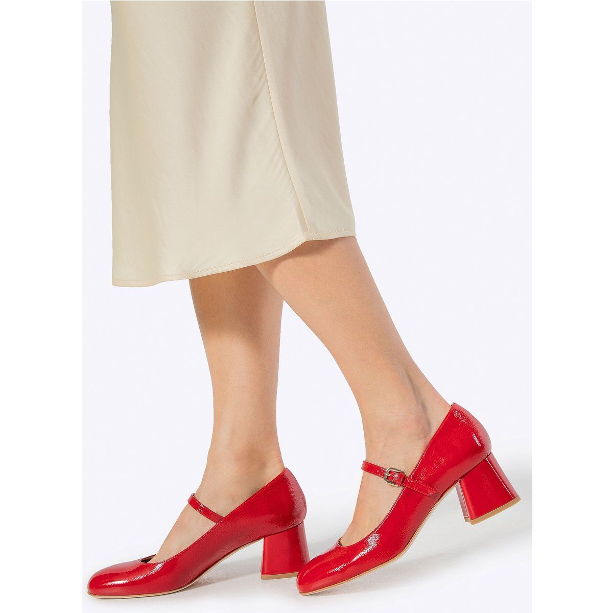 Mary Janes mit Blockabsatz