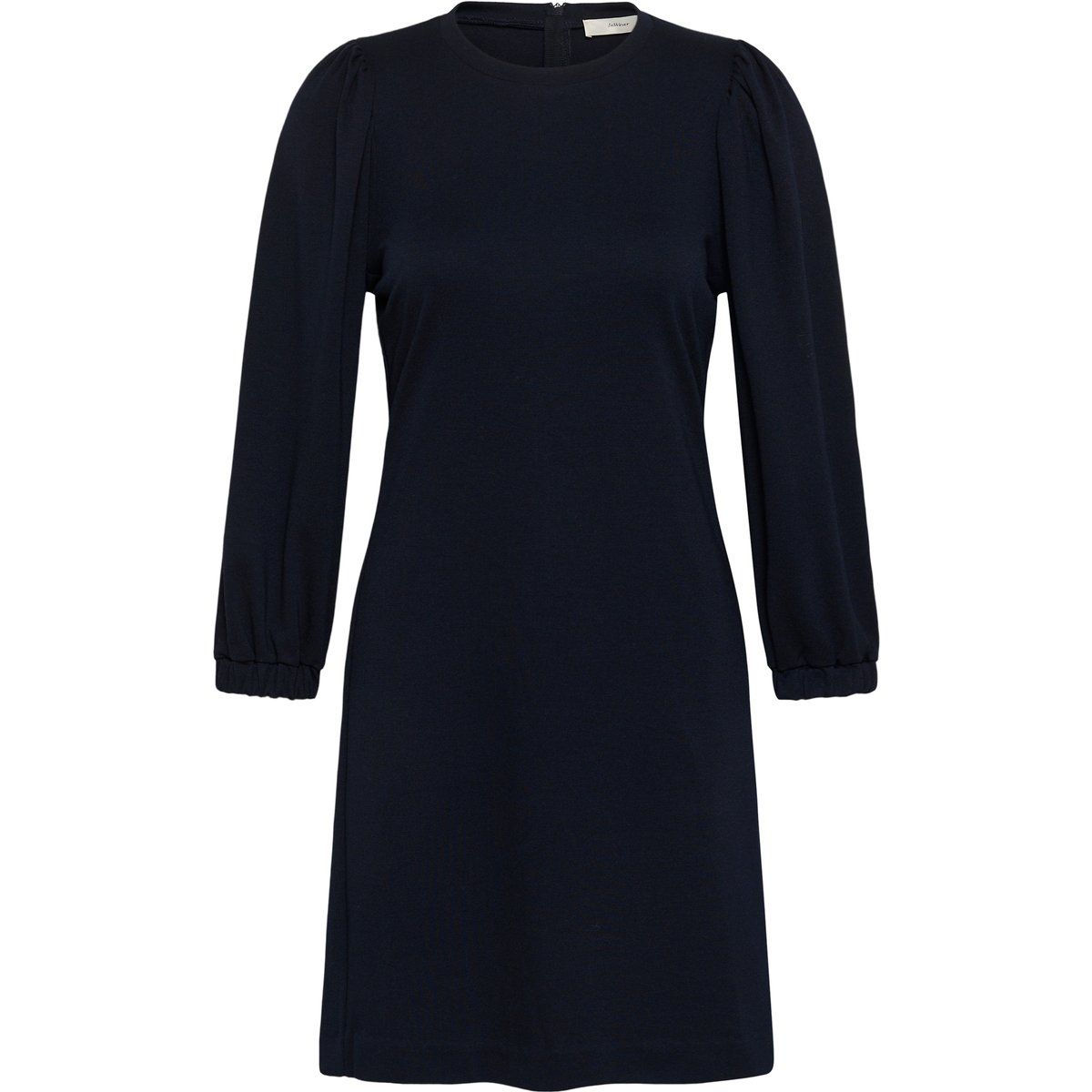 Minimalistisches Jerseykleid mit Puffärmeln