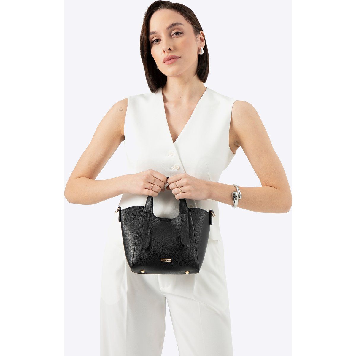 Minimalistische Tote-Bag mit herausnehmbarem Beutel