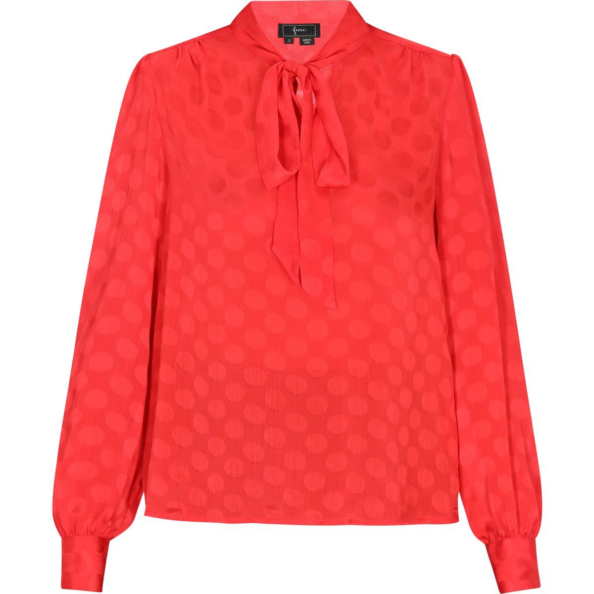 Elegante Bluse mit Punktemuster