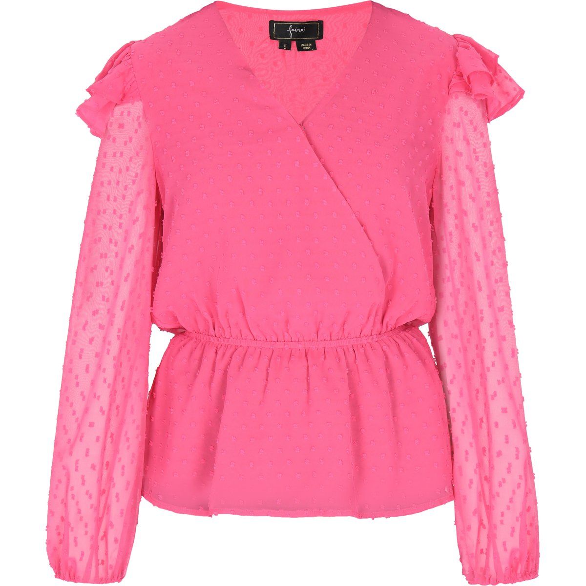 Plumetti Wickelbluse mit Rüschen
