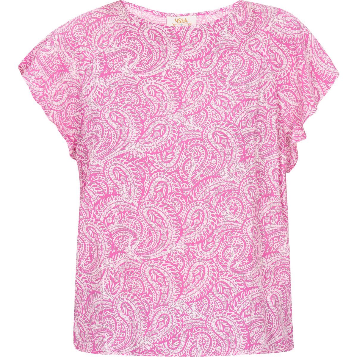 Paisley-Bluse mit Flügelärmeln