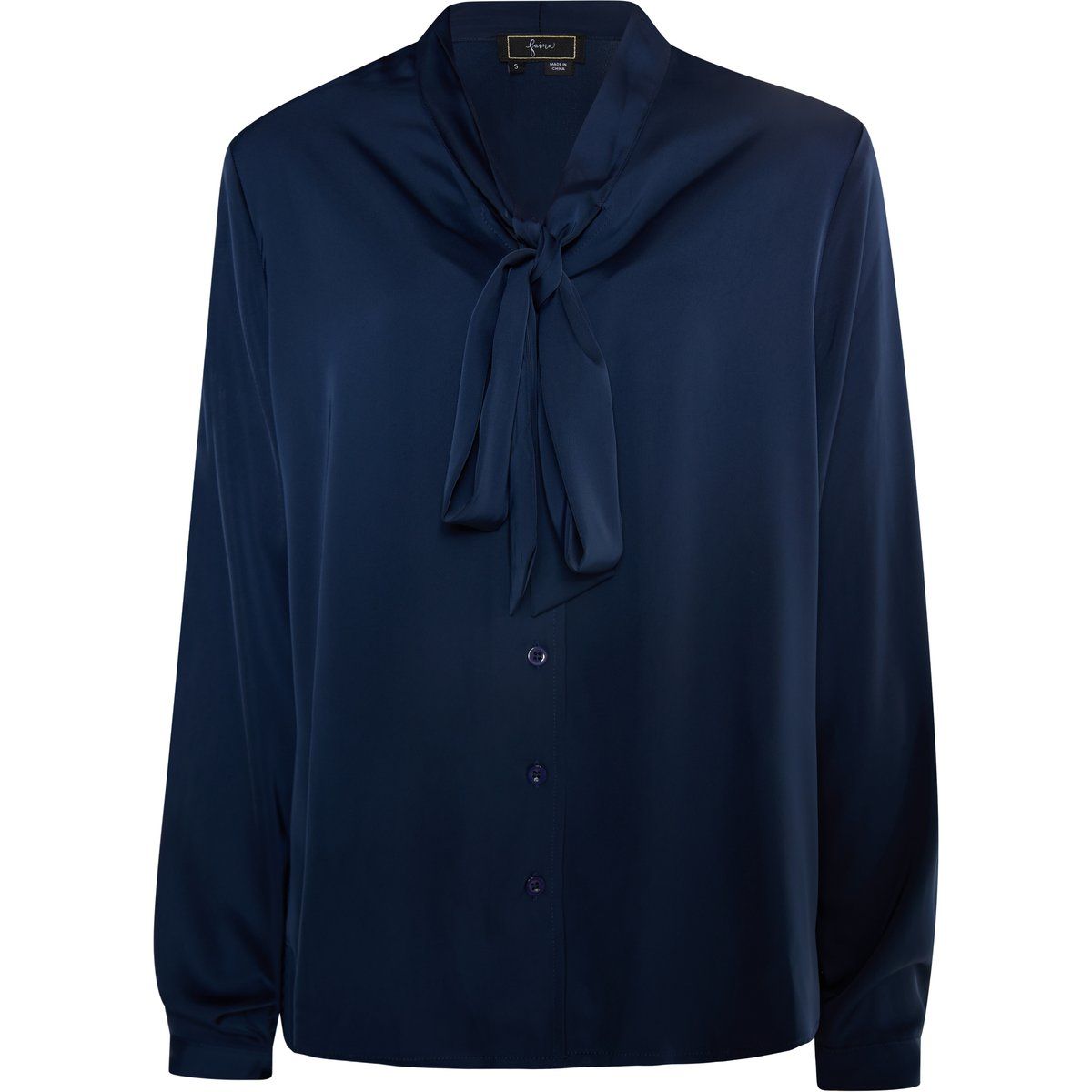 Elegante Satin-Schluppenbluse