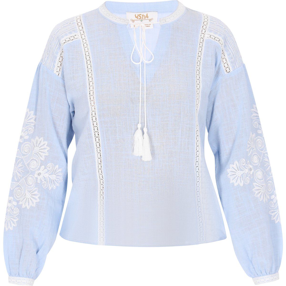 Bestickte Boho-Tunika-Bluse
