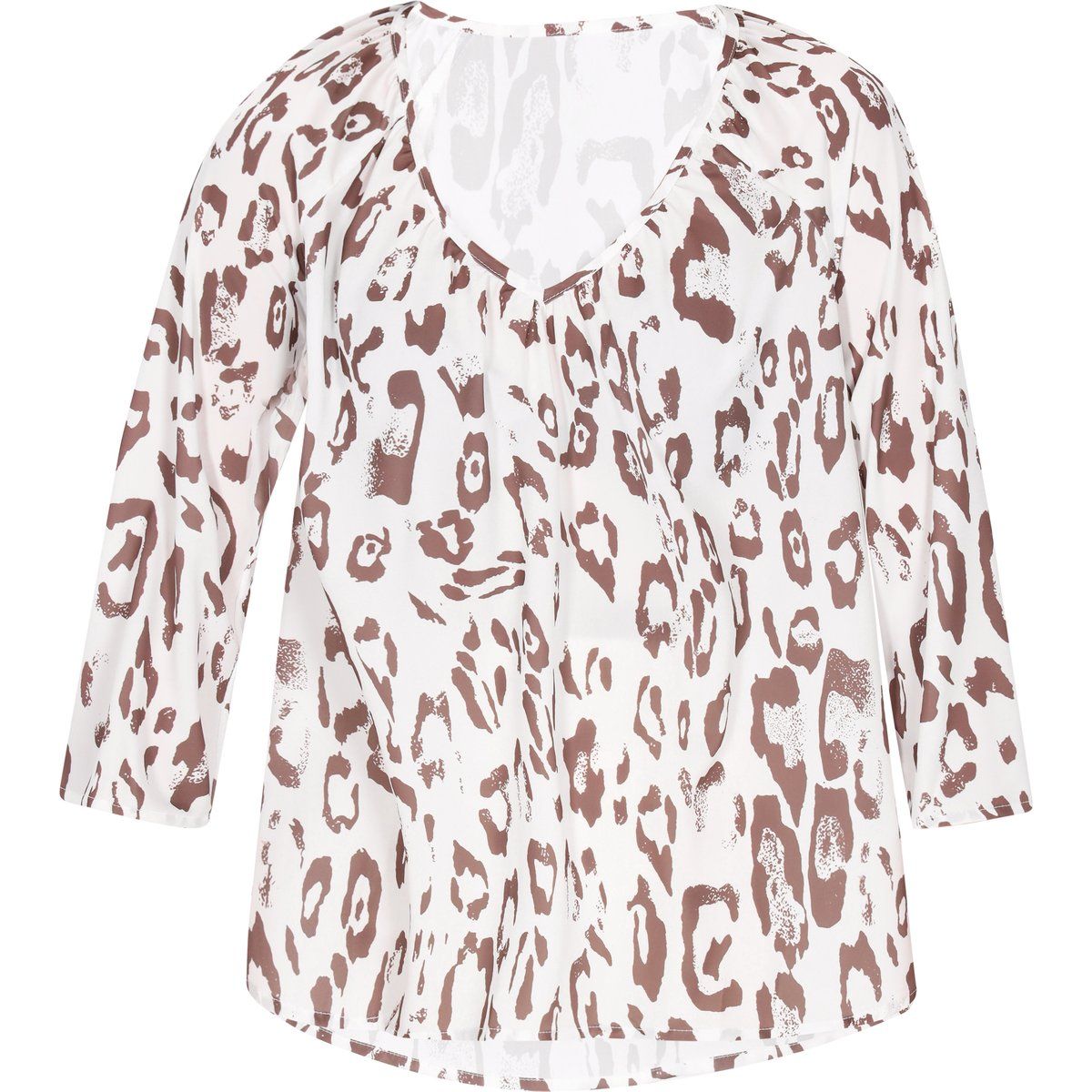 Relaxte Bluse mit Leopardenmuster