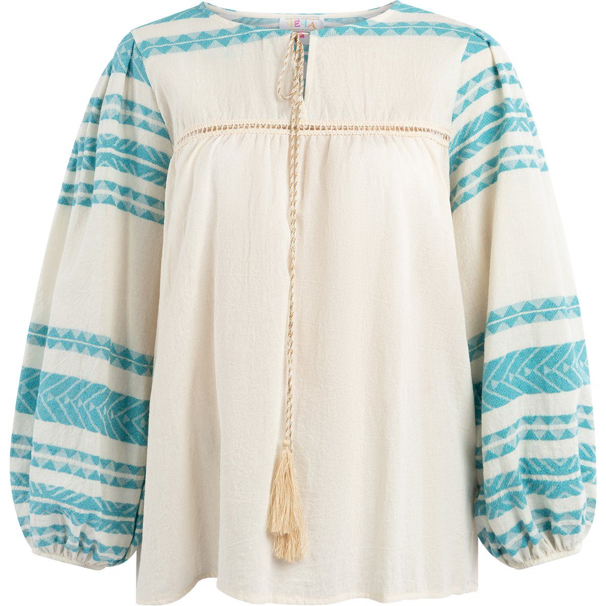 Boho-Bluse mit Ethno-Muster