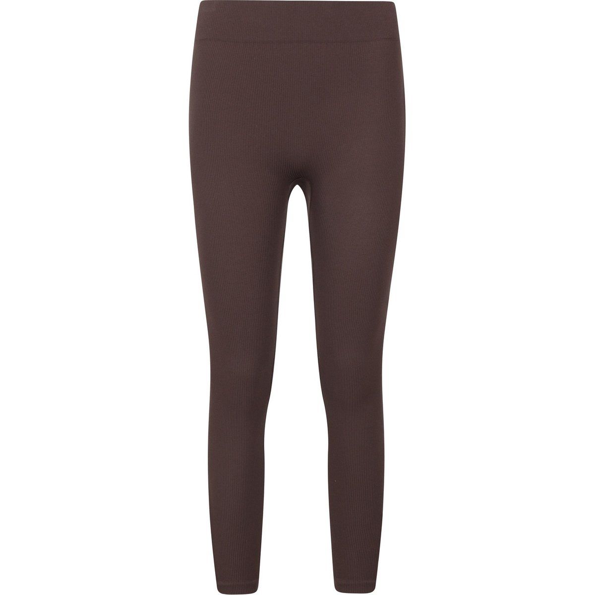 Nahtlose gerippte High-Waist Leggings