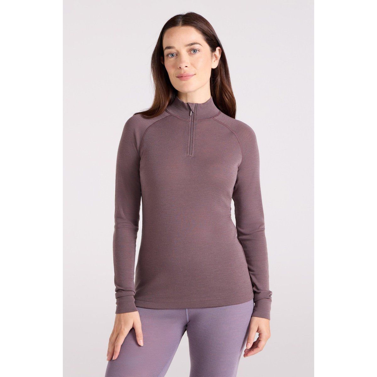 Merino-Mix Thermo-Top mit Halbreißverschluss