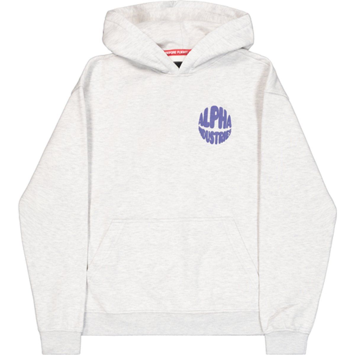 Locker geschnittener Logo-Print Hoodie