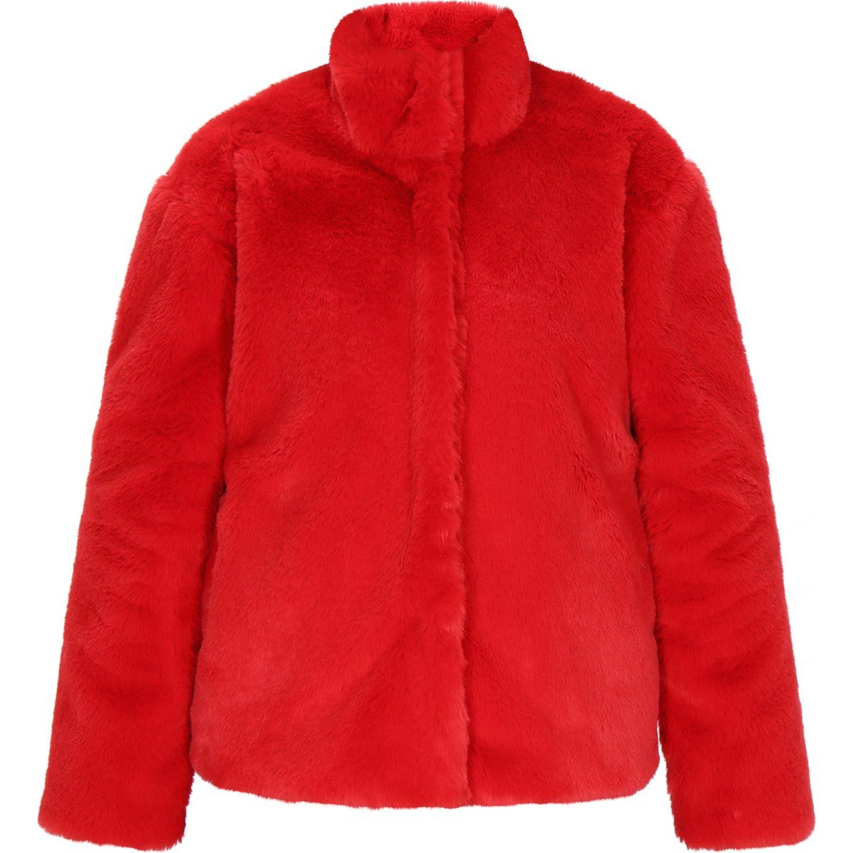 Elegante Kunstfell-Statement-Jacke
