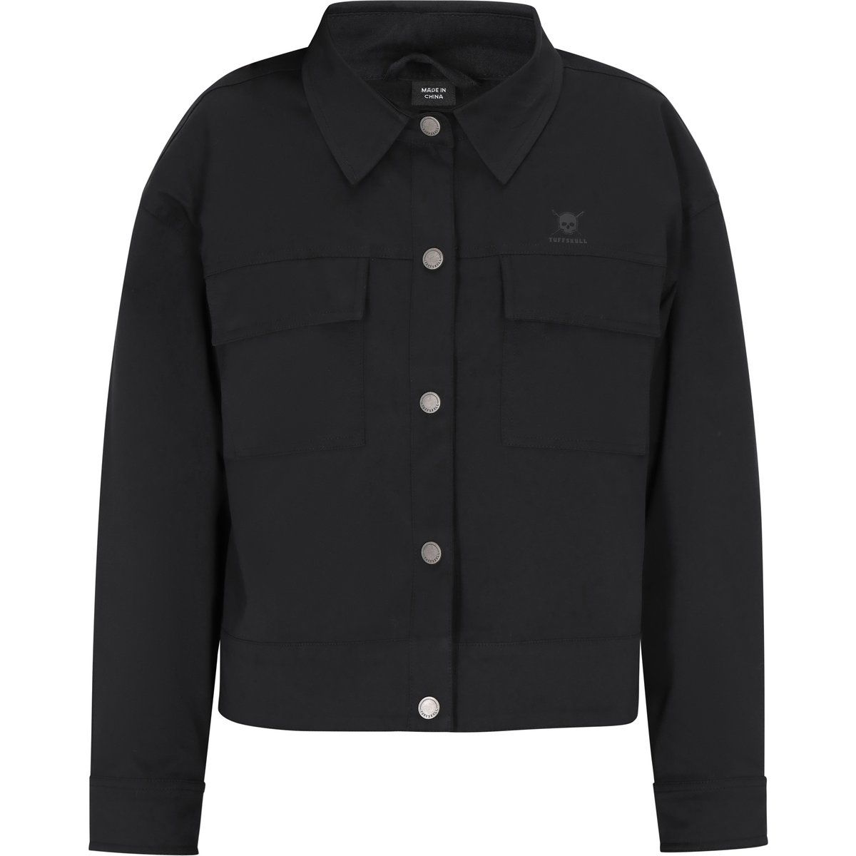 Kurz geschnittene Utility-Jacke mit Pattentaschen