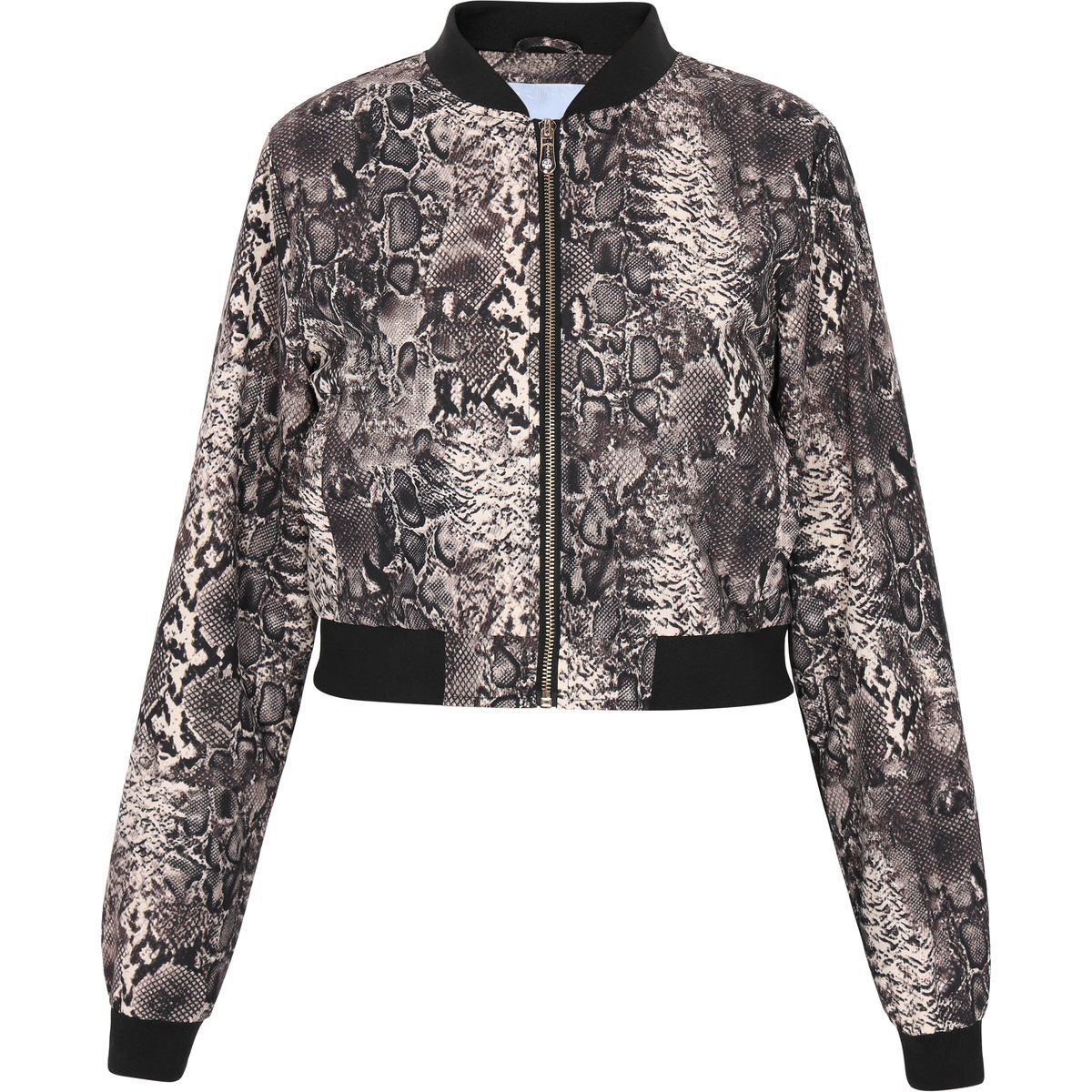 Bomber mit Schlangenmuster