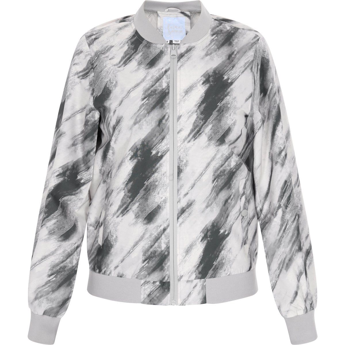 Bomberjacke mit abstraktem Print