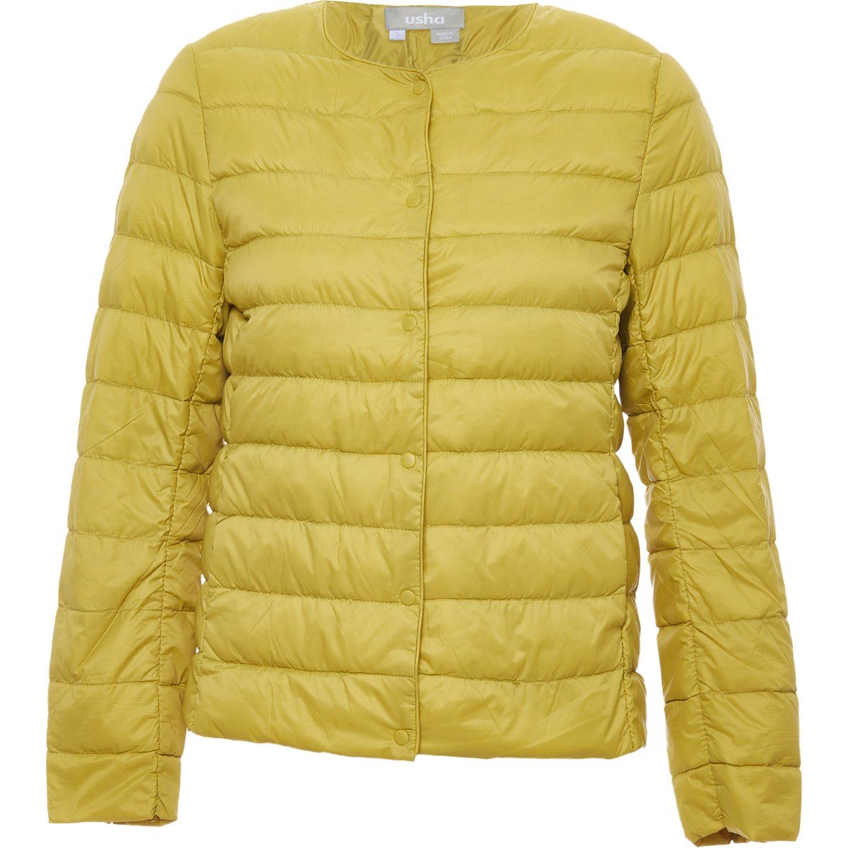 Leicht gesteppte Jacke mit Rundhals