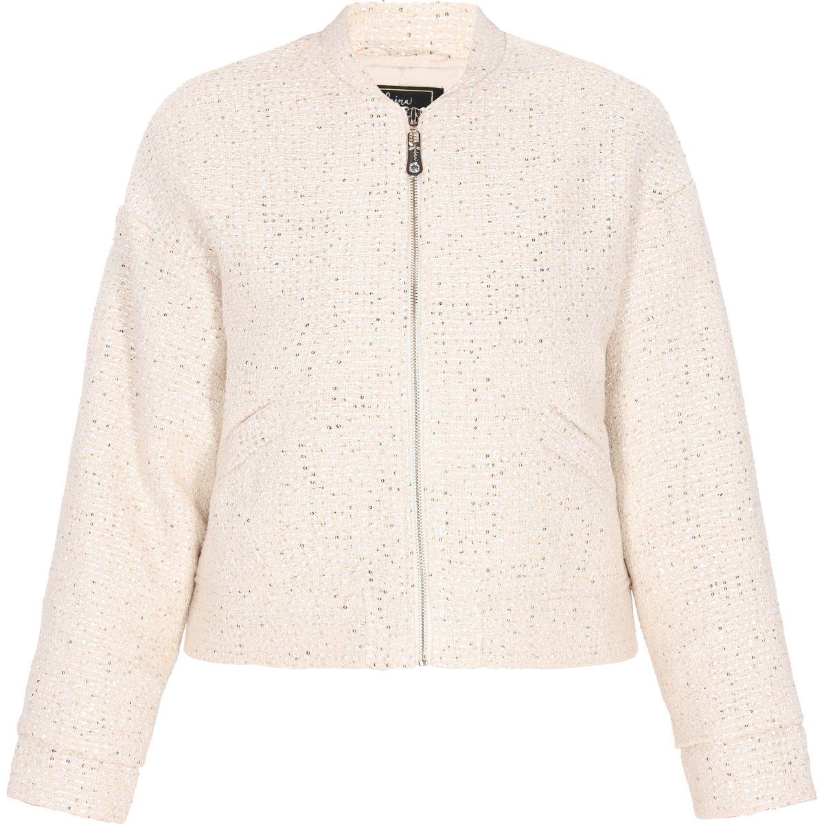 Elegante Pailletten-Tweedjacke
