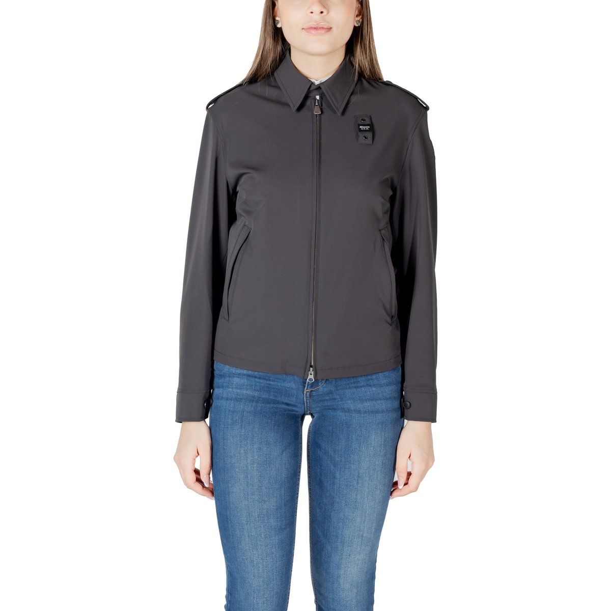 Minimalistische Zip-Up Utility-Jacke