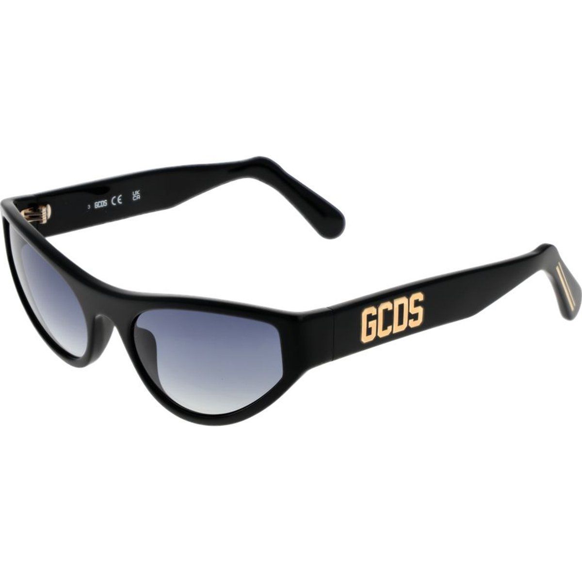Schlanke Wrap-Around Sonnenbrille mit Logo