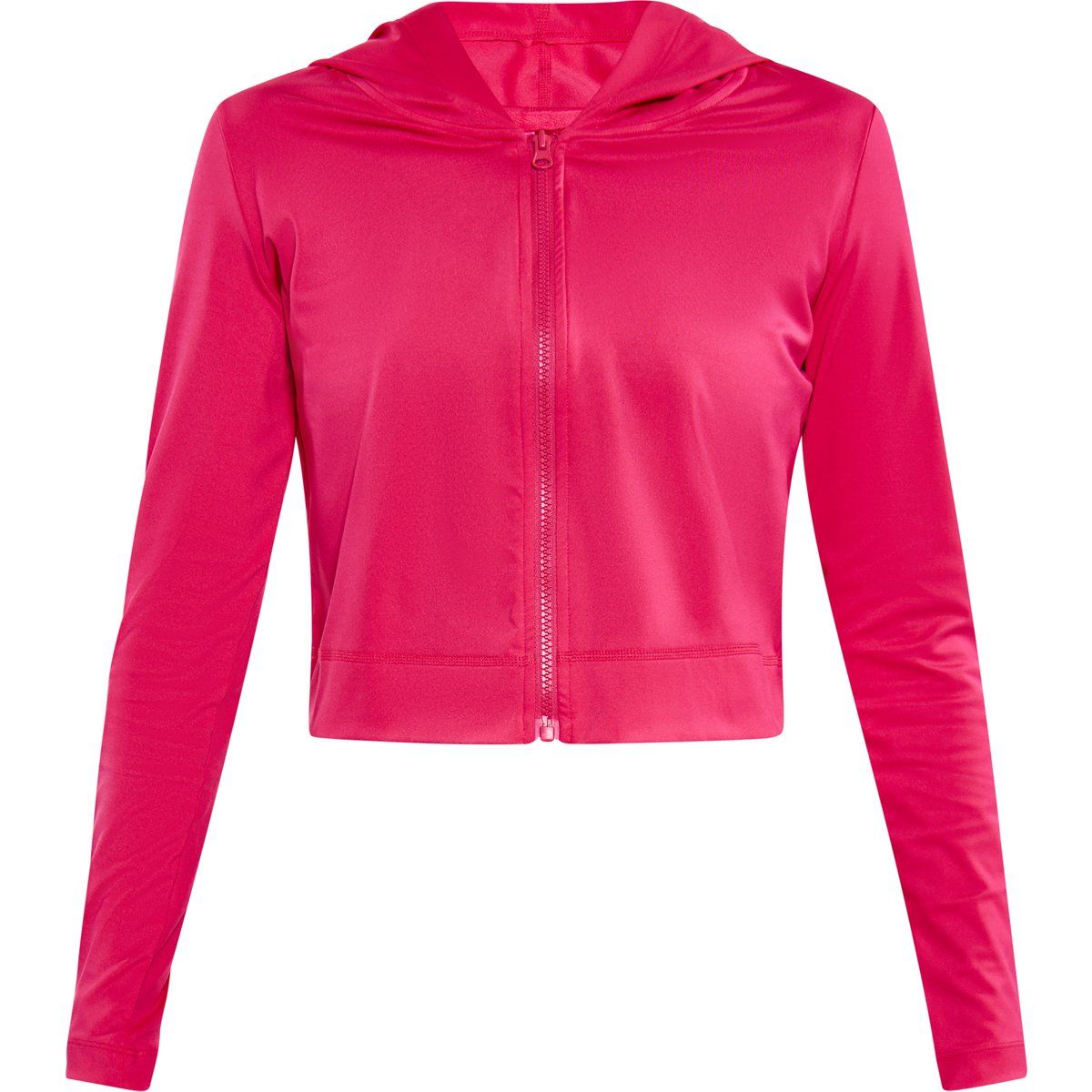Kurze Sportjacke mit Kapuze
