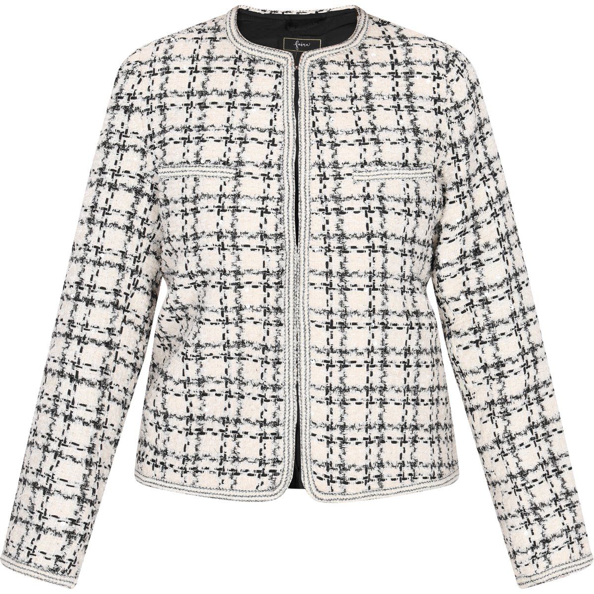 Elegante Bouclé-Tweed-Jacke