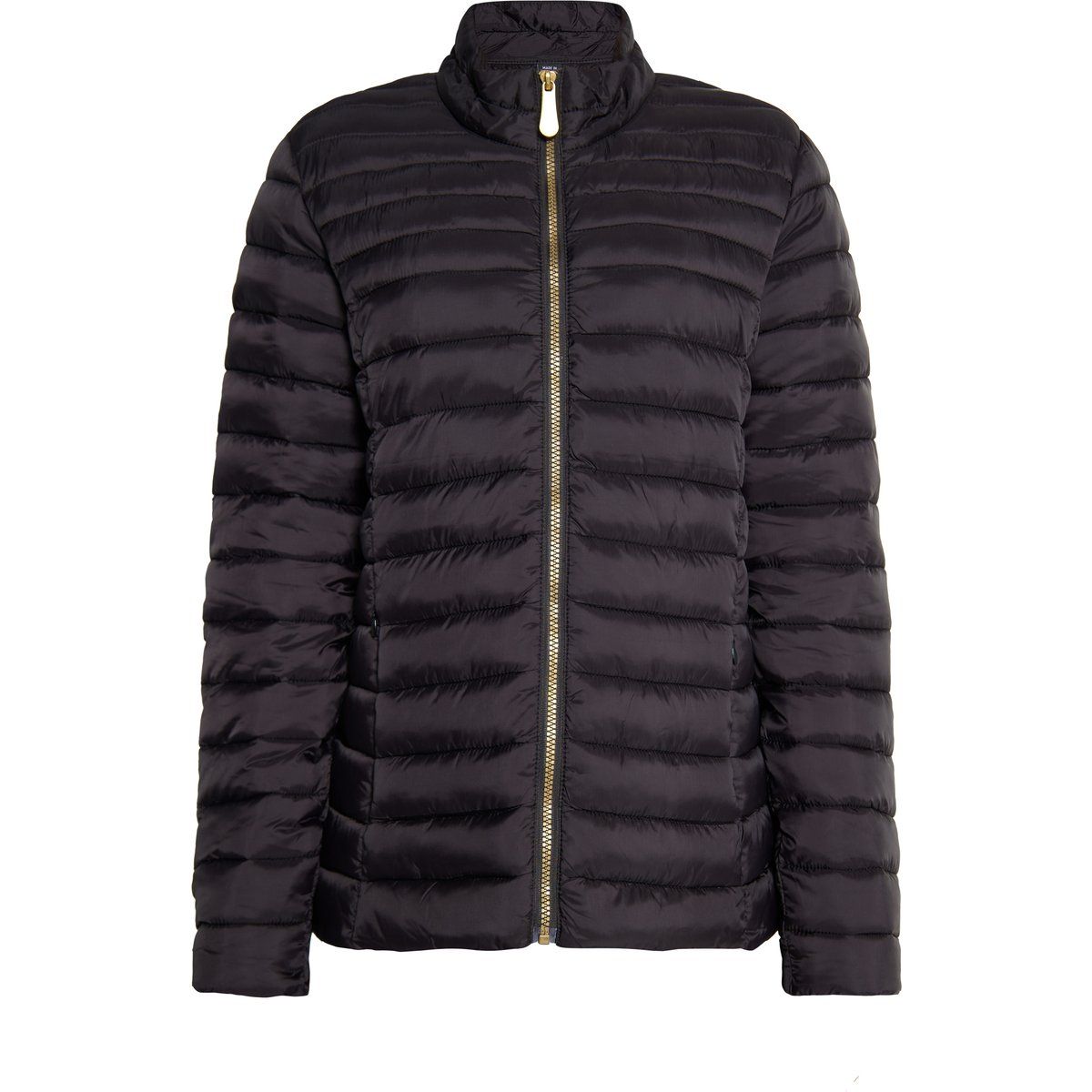 Leichte Steppjacke mit goldenem Reißverschluss