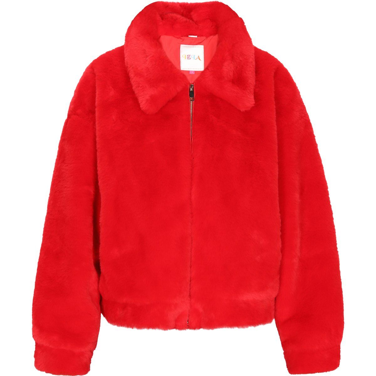 Kuschelige Kunstpelz-Jacke mit Reißverschluss