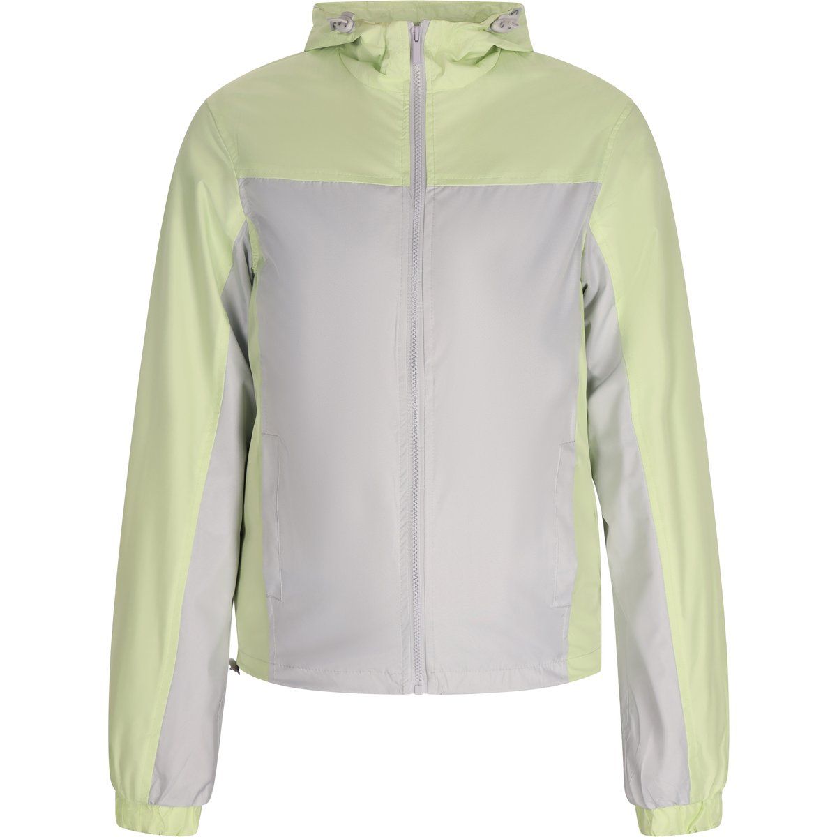 Leichter Color-Blocking Windbreaker mit Kapuze