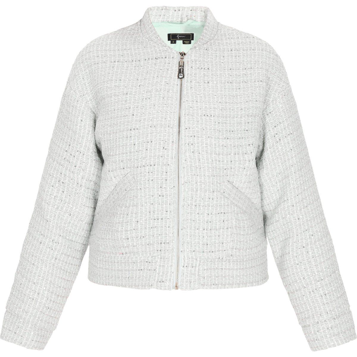 Elegante Schimmernde Tweed-Kurzjacke