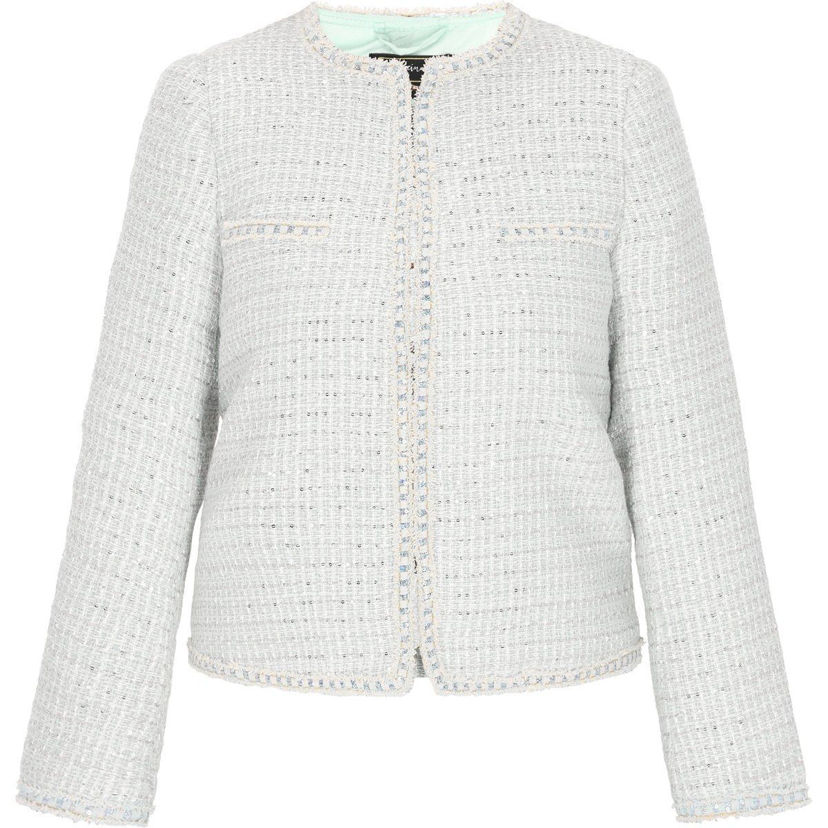 Elegante Tweedjacke mit Pailletten