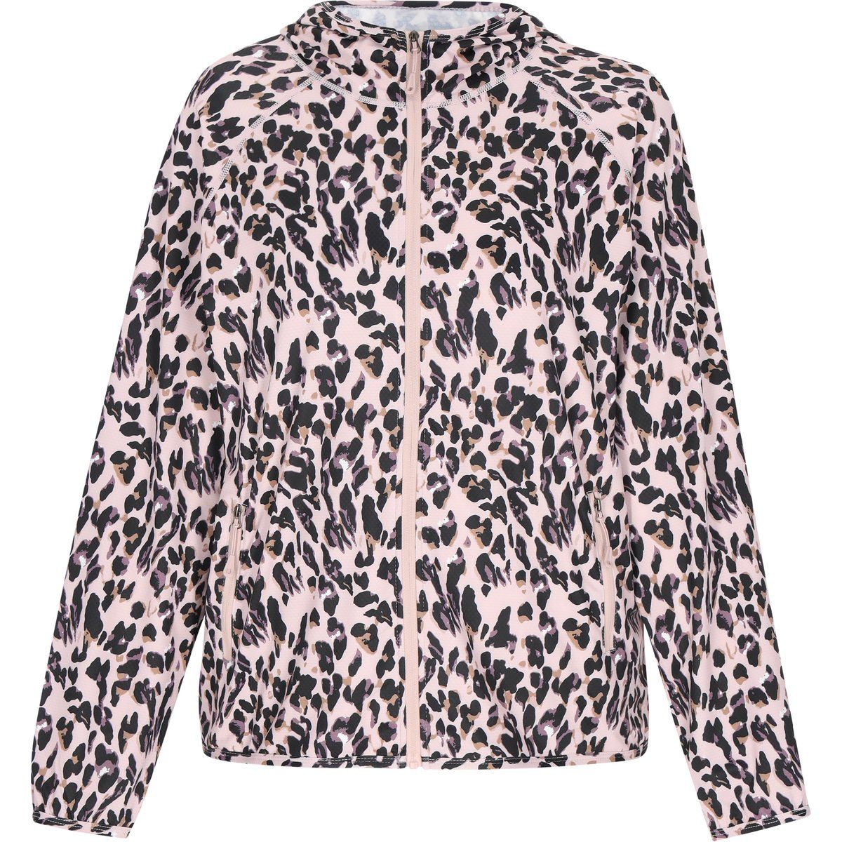 Leichte Kapuzenjacke mit Leopardenmuster