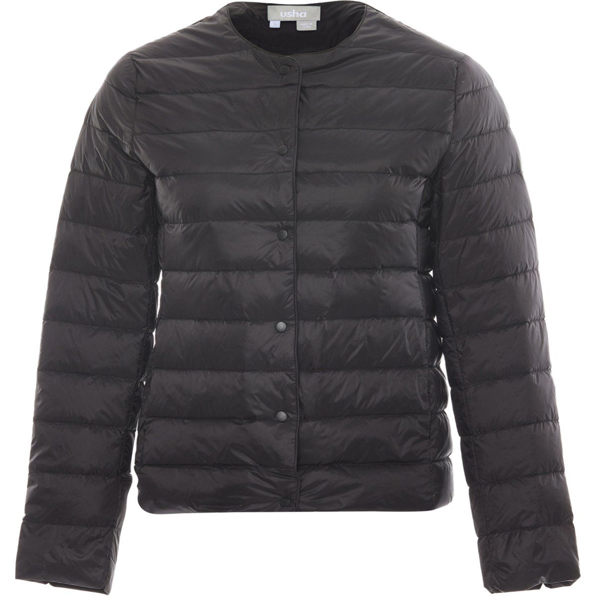 Leichte Steppjacke mit Rundhalsausschnitt