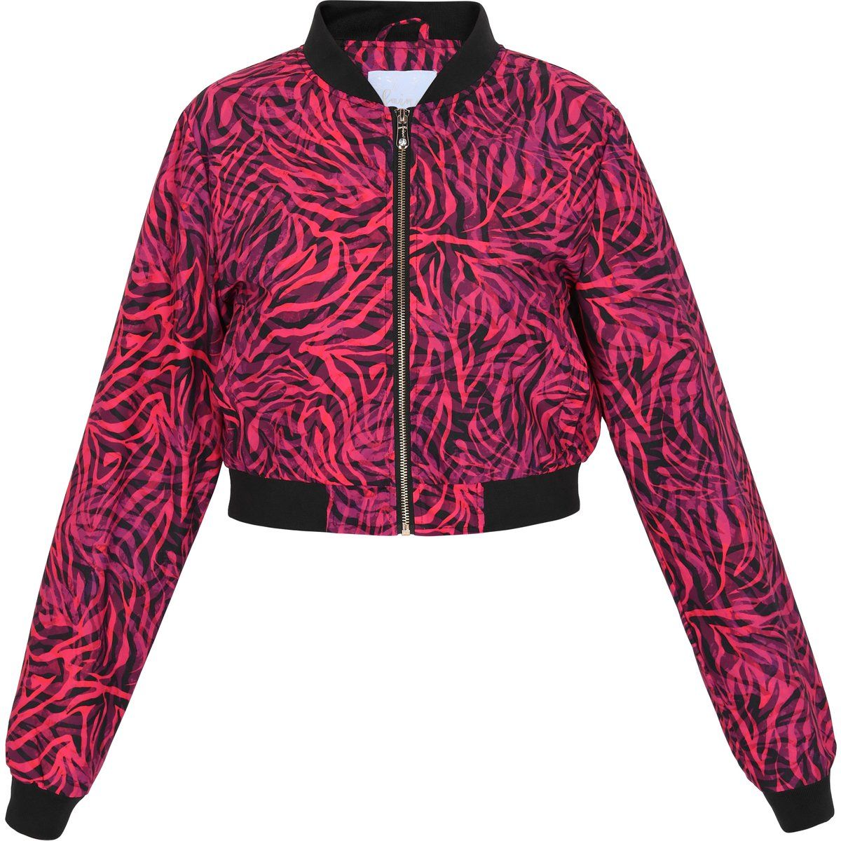Bomberjacke mit abstraktem Animal-Print