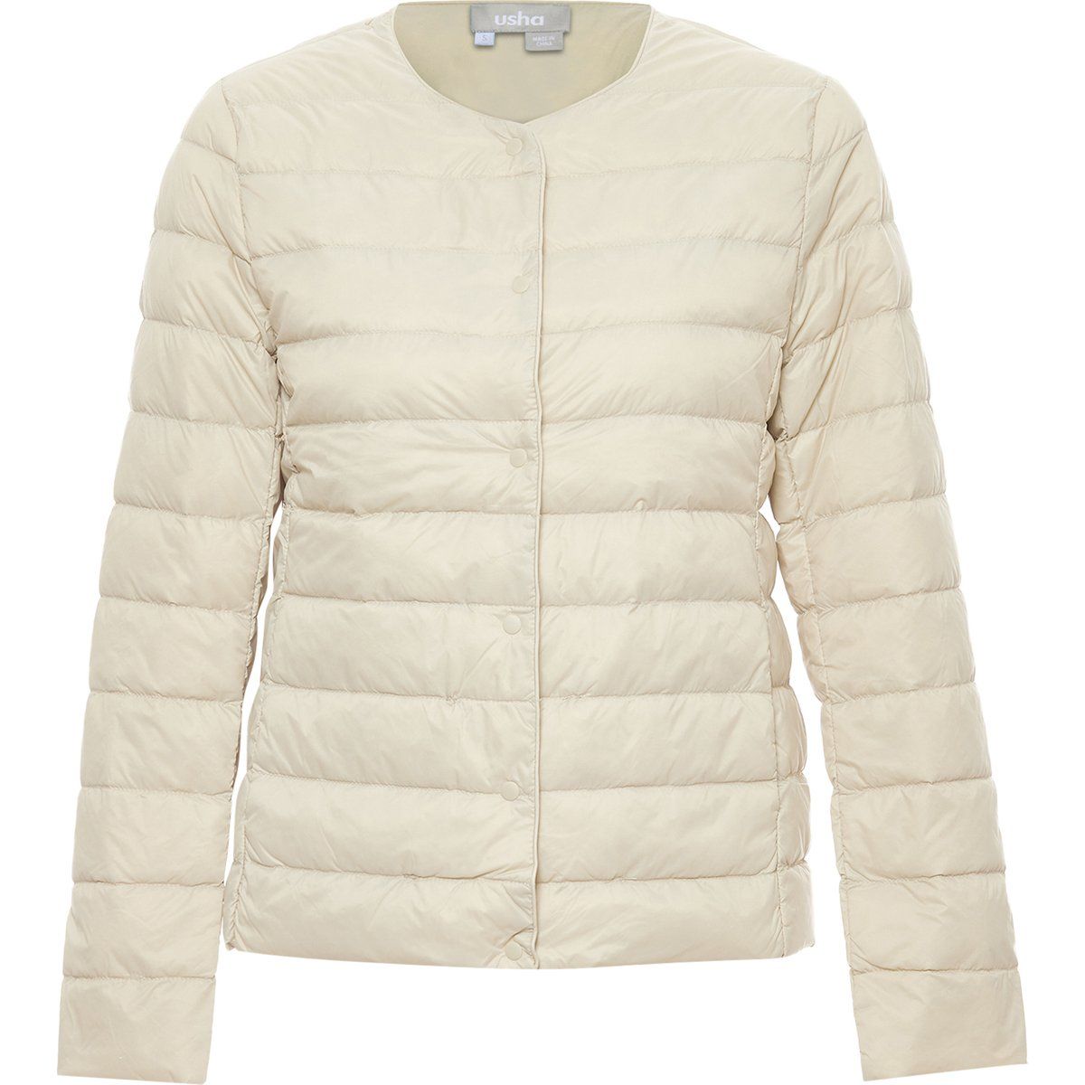 Leichte kragenlose Steppjacke