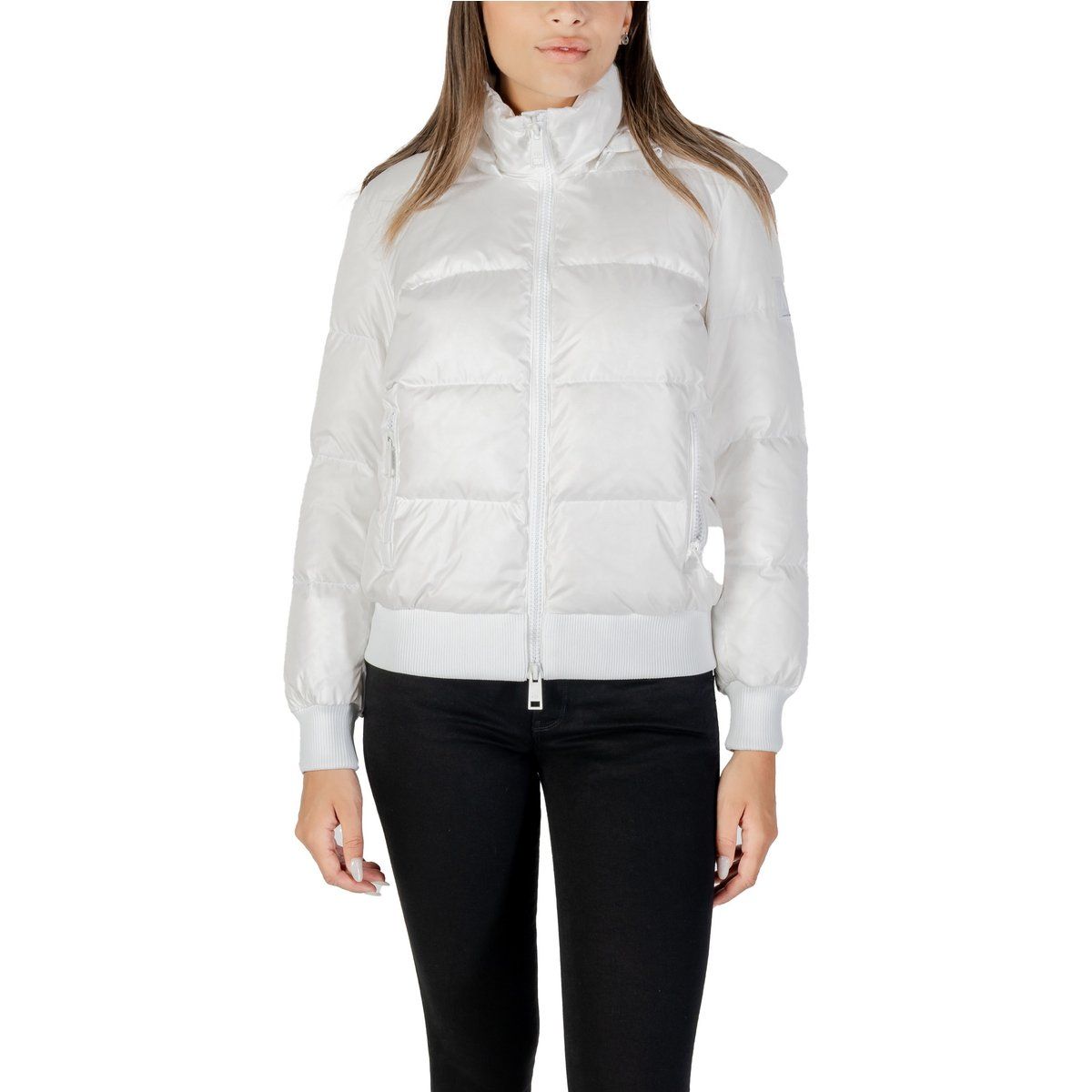 Wattierte Steppjacke mit Kapuze