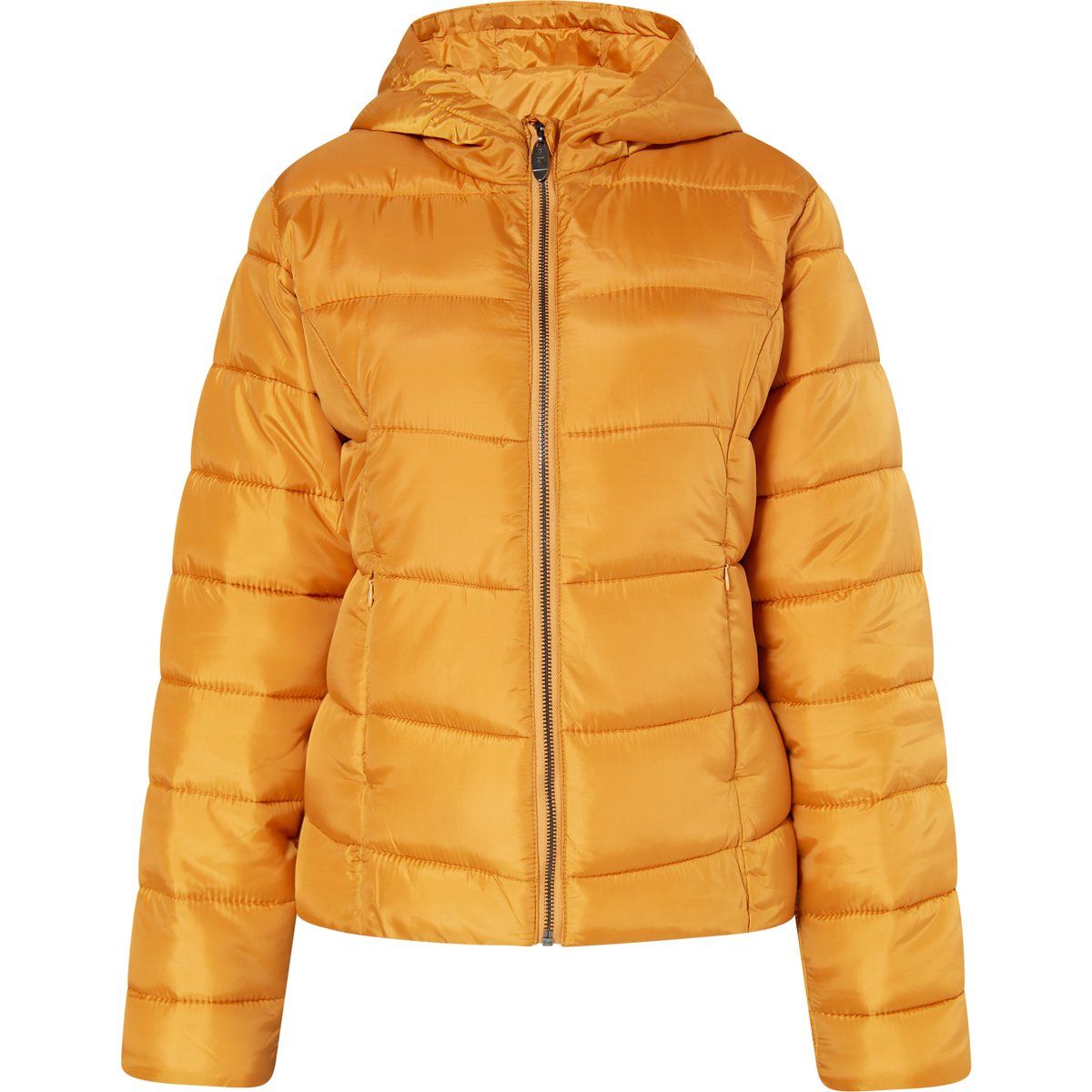 Schimmernde Steppjacke mit Kapuze