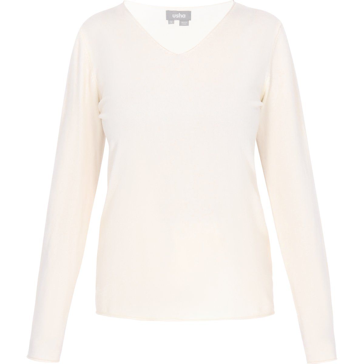 V-Ausschnitt Pullover aus Softstrick