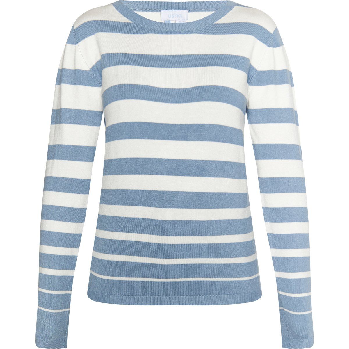 Maritimer Streifenpullover mit Rundhalsausschnitt